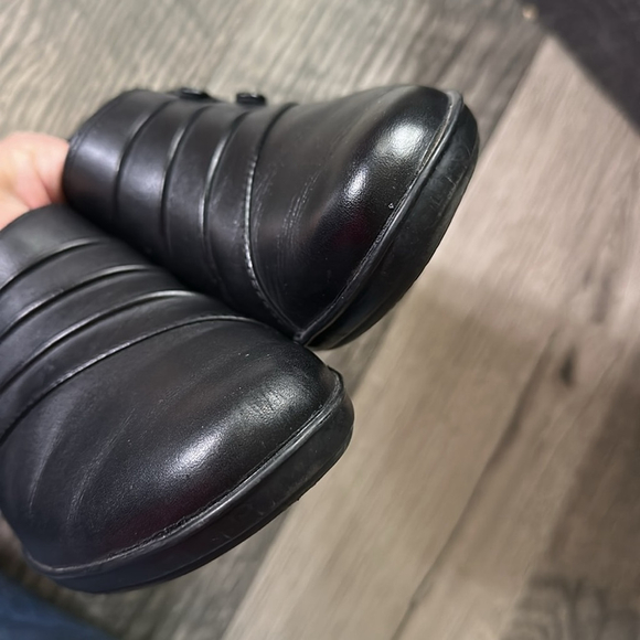 Clarks Collection Carly dream Black‎ button Loafers Slip-On women's size 7 - Picture 9 of 14